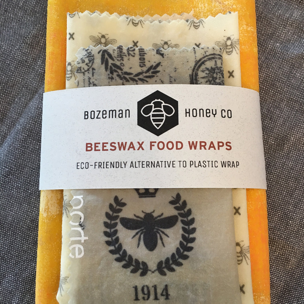 Beeswax Food Wraps - Set of 3